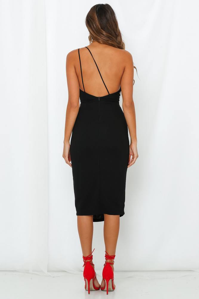 Taking It Back Dress Black