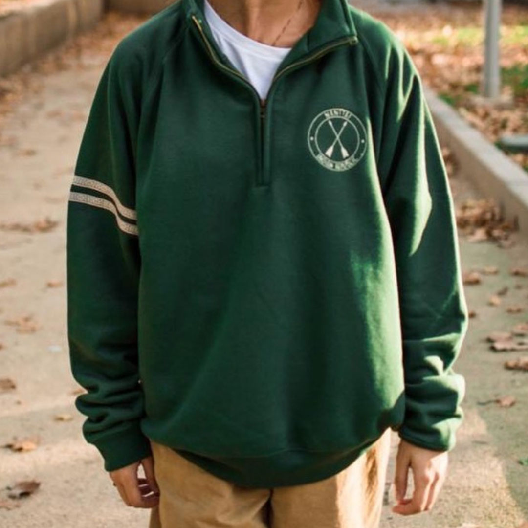 Oversized Unisex Simple Casual Polos Sweatshirt