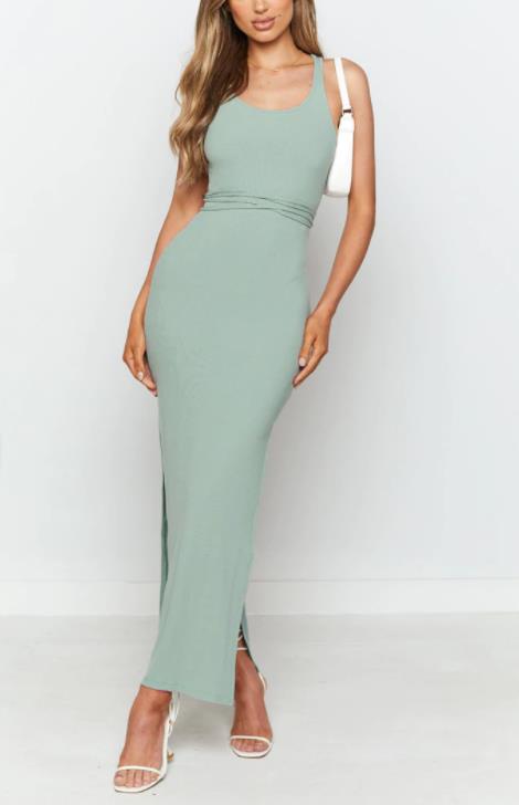 The Palms Midi Dress Sage