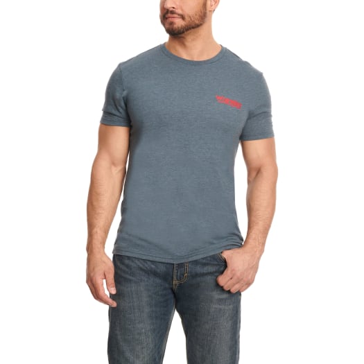 Wrangler Men's Midnight Navy with Red Logo Short Sleeve T-Shirt