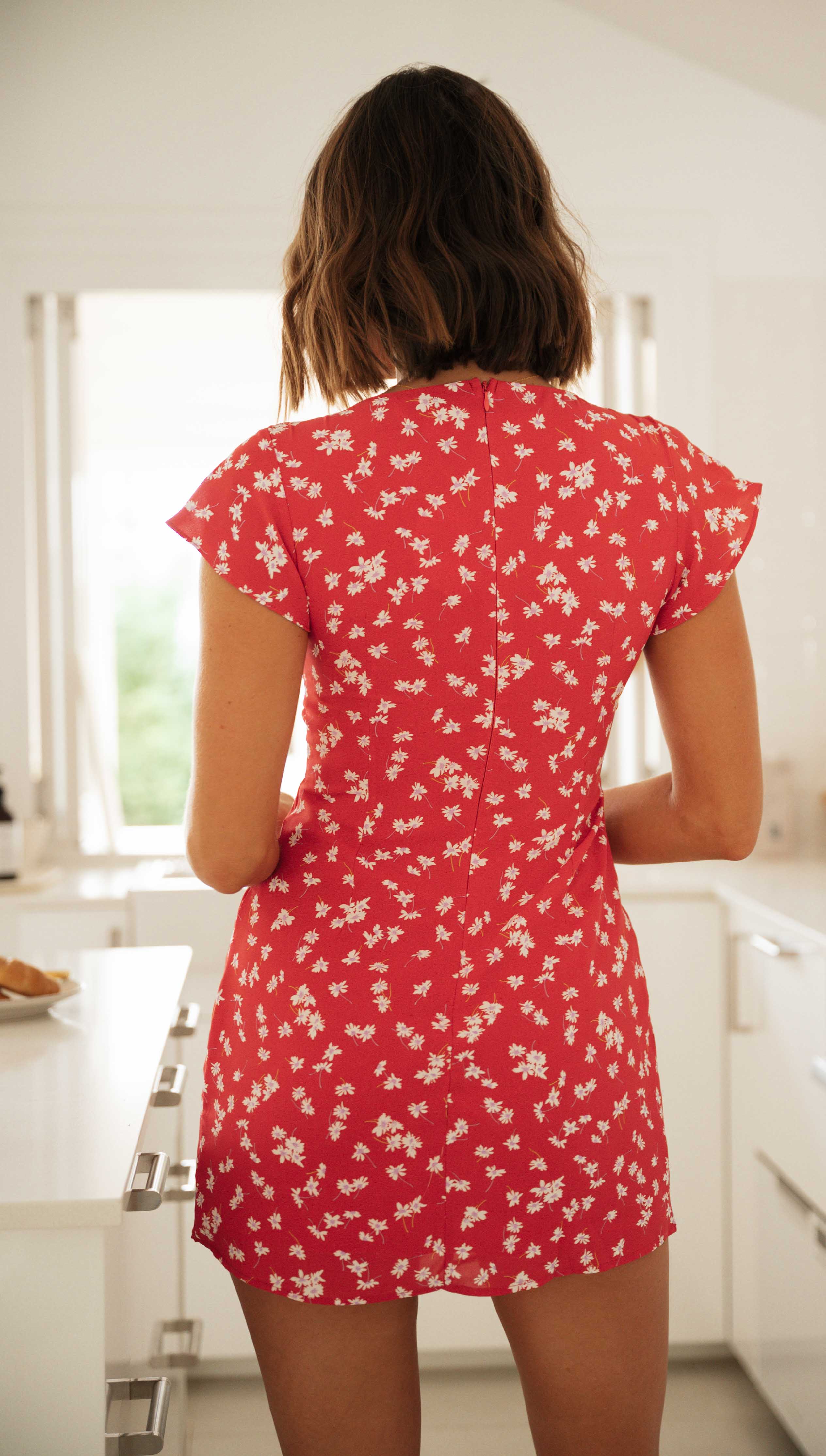 Shey Mini Dress (Ruby)