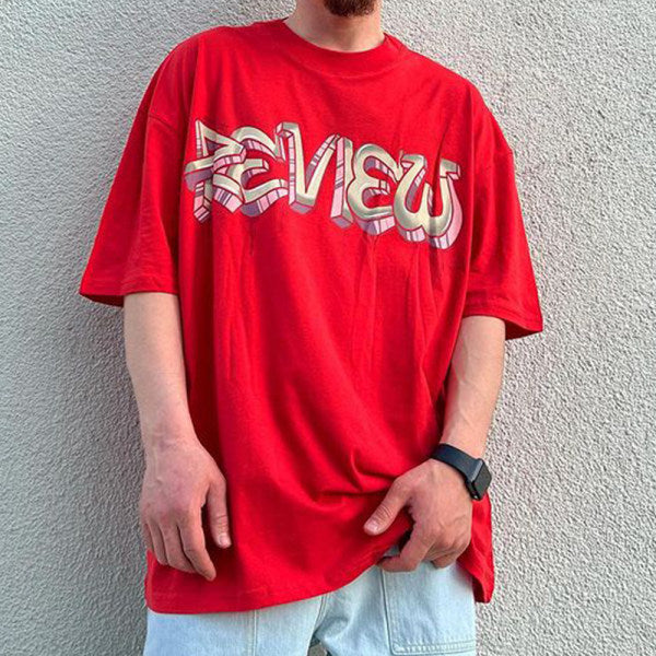 Preppy letter print T-shirt
