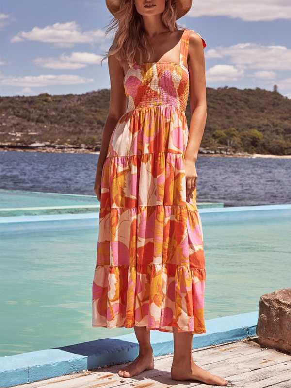 Savannah Tie Dress In Tahiti