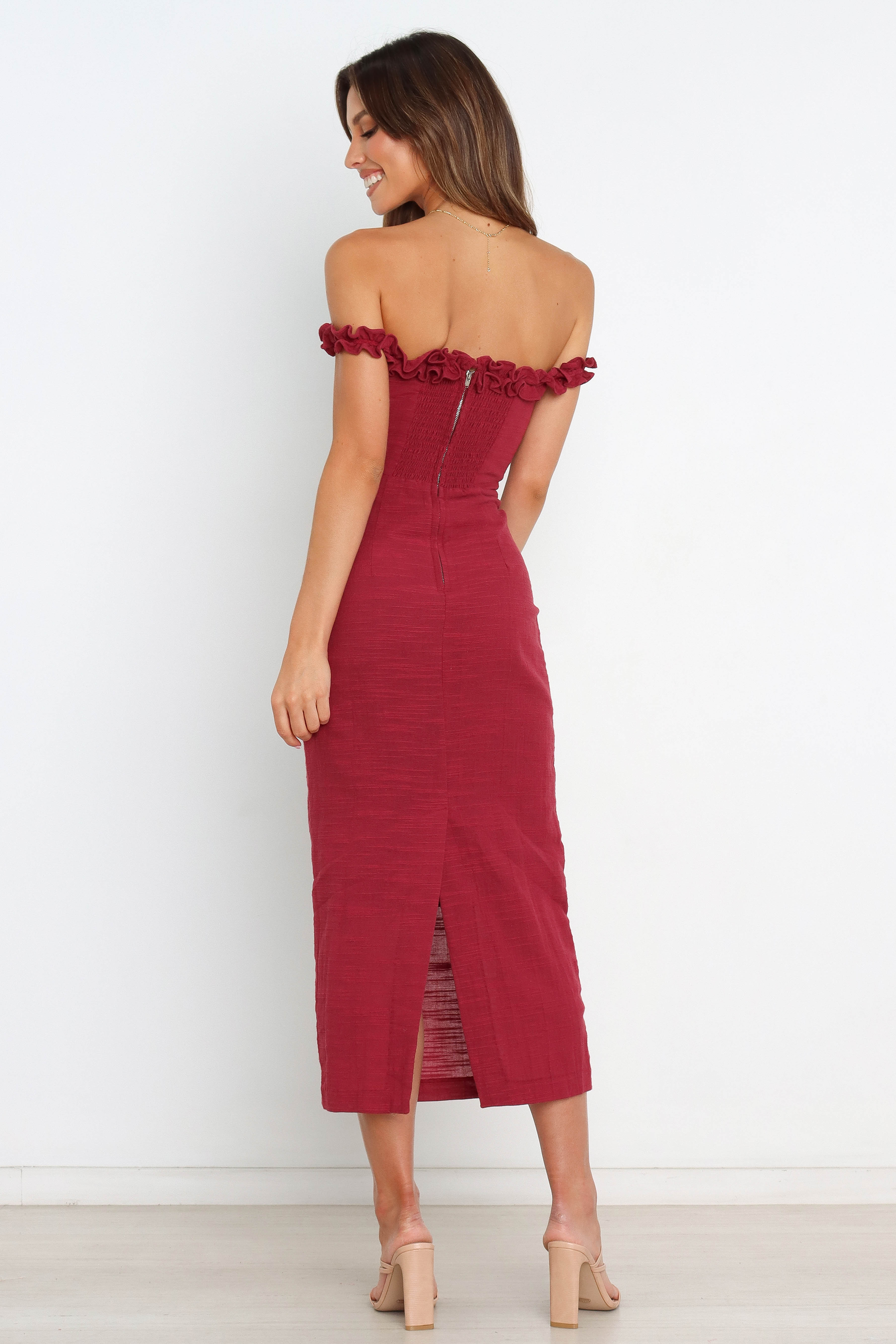 Florez Dress - Wine