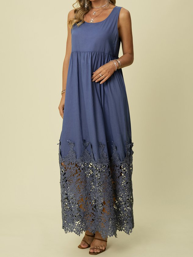 Casual Sleeveless Weaving Dress