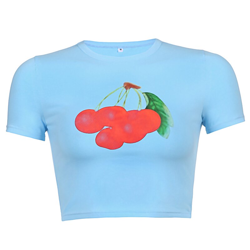 Cherry Bomb Cropped Tee