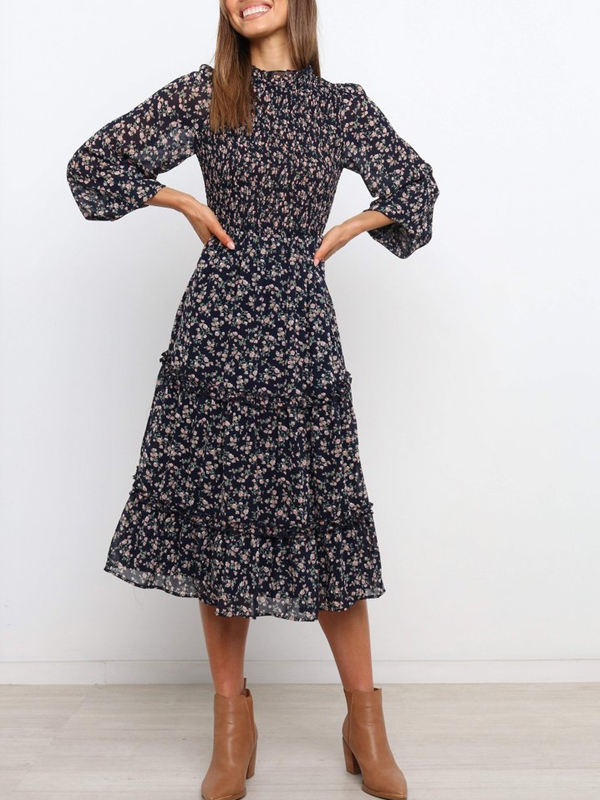 Valente Dress - Navy