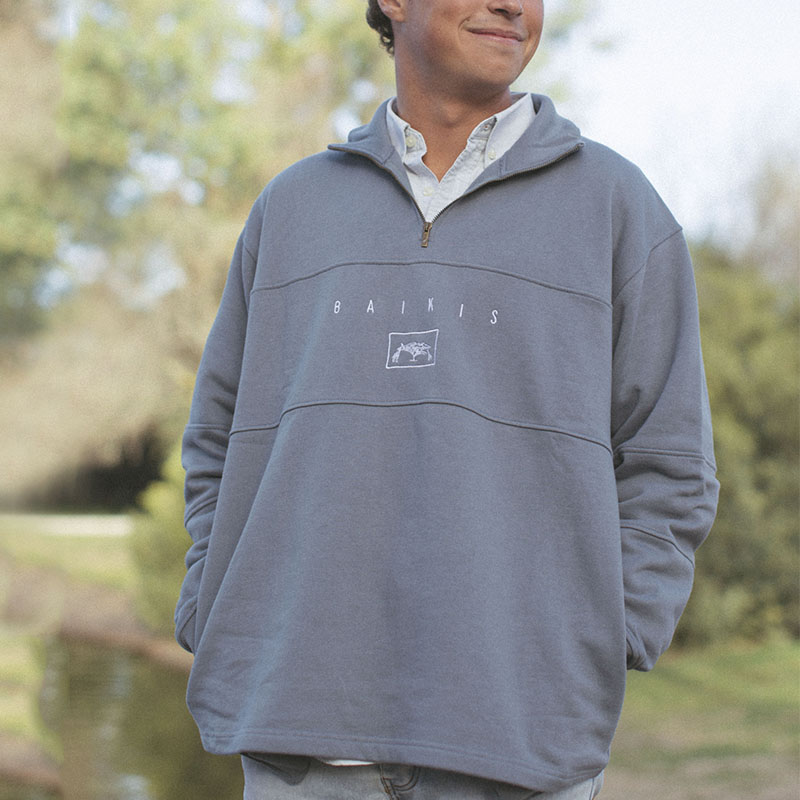 Retro Unisex Couple Simple Polos Sweatshirt