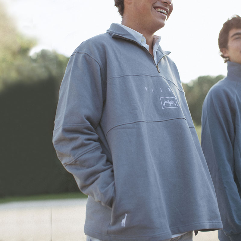 Retro Unisex Couple Simple Polos Sweatshirt
