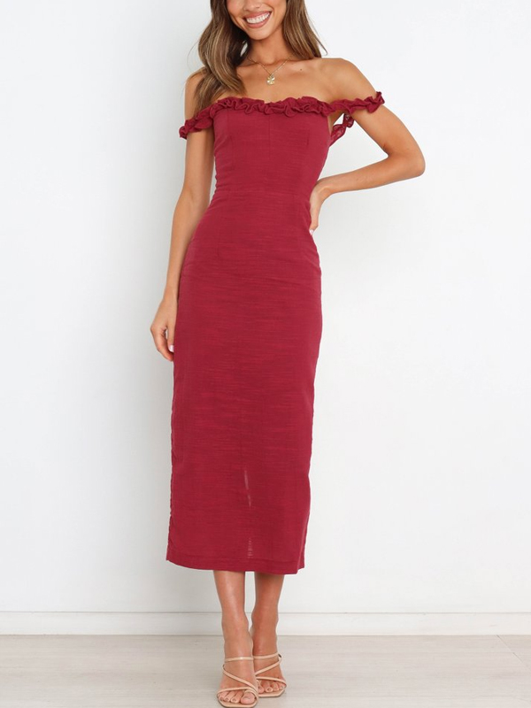 Florez Dress - Wine
