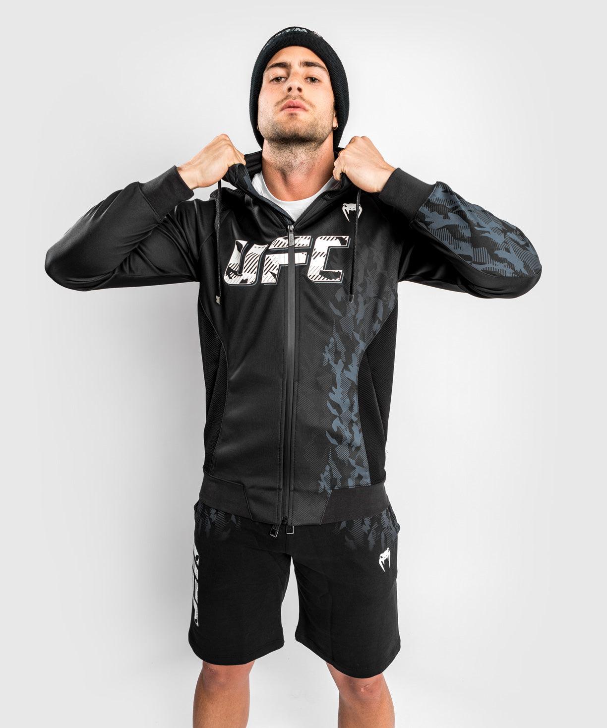 UFC Authentic Fight Week Men's Zip Hoodie - Black