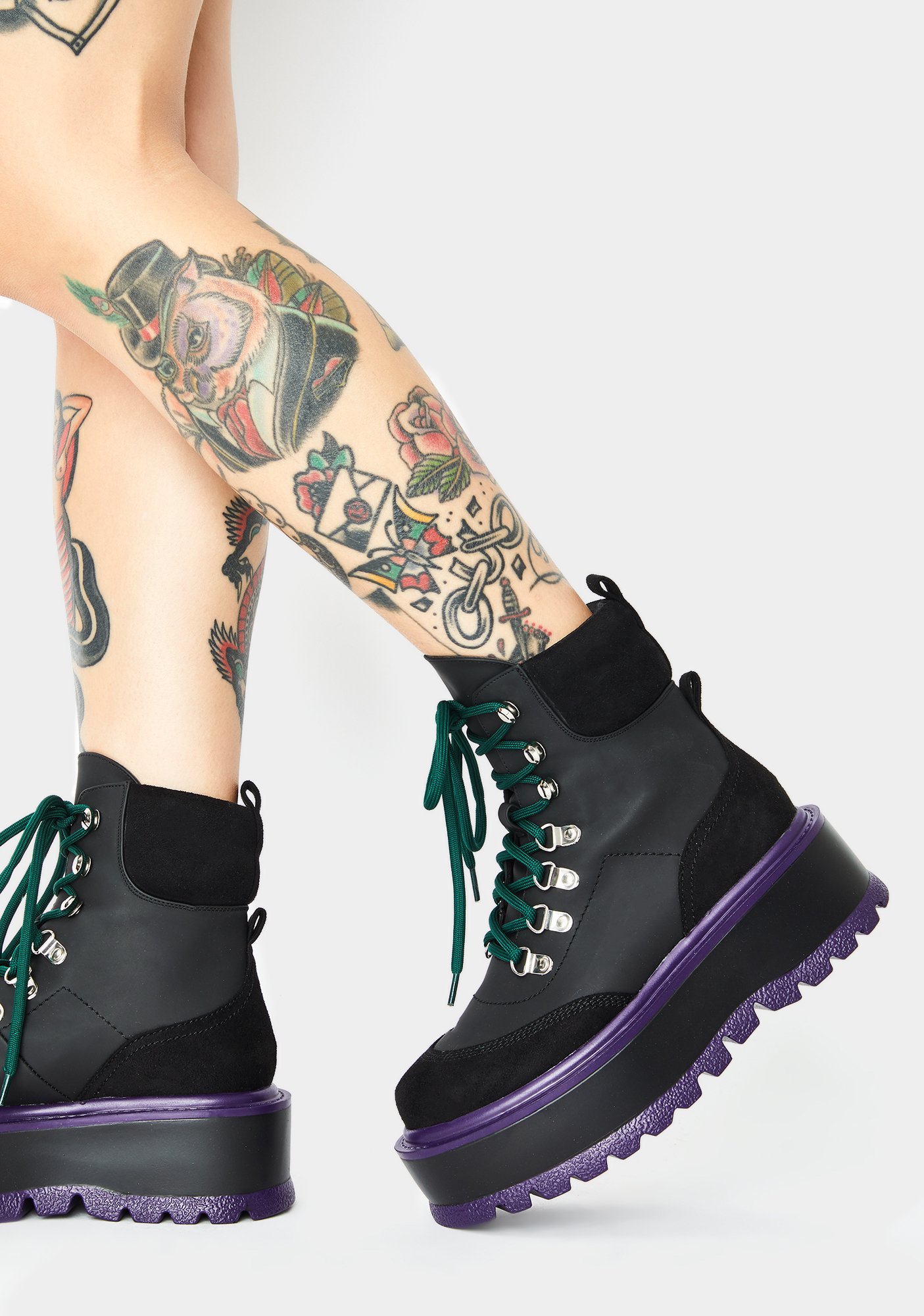 Black Hydra Matrix Platform Boots