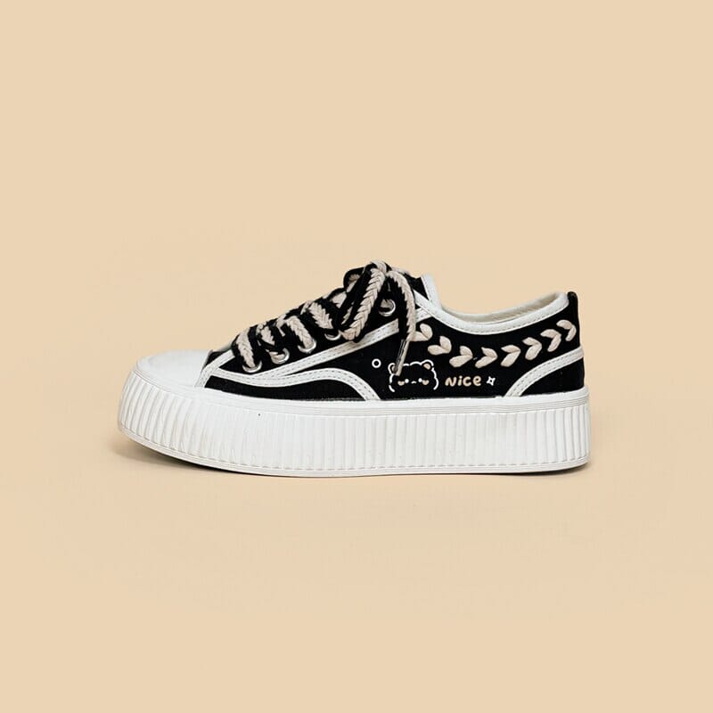 The Nicest Bear Canvas Shoes - Womens