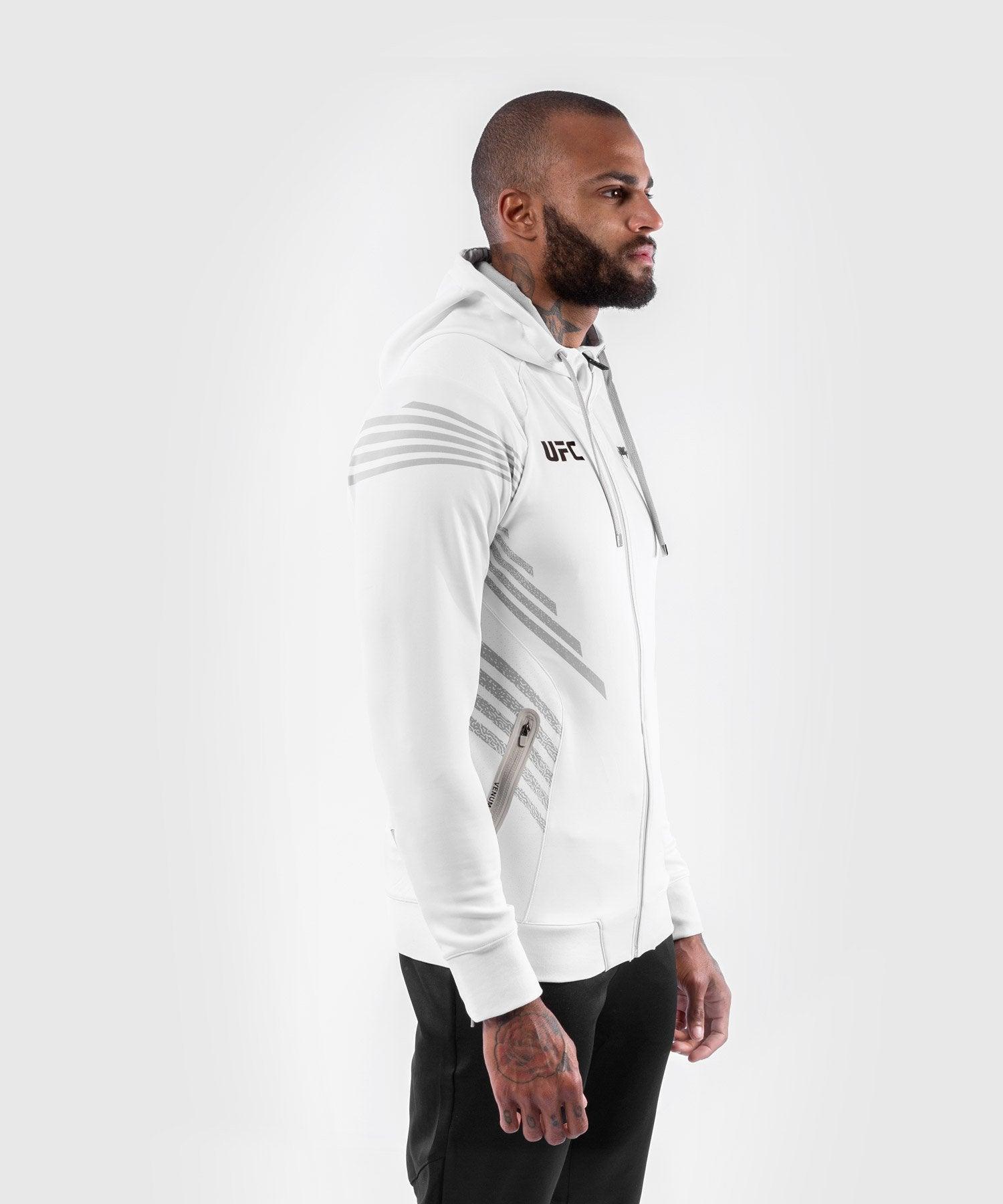 UFC Personalized Authentic Fight Night Men's Walkout Hoodie - White
