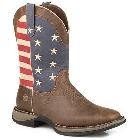 Men's Roper American Wilder Boots Handcrafted Brown