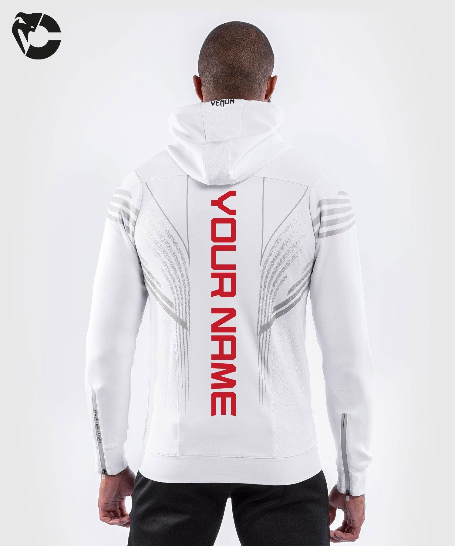 UFC Personalized Authentic Fight Night Men's Walkout Hoodie - White