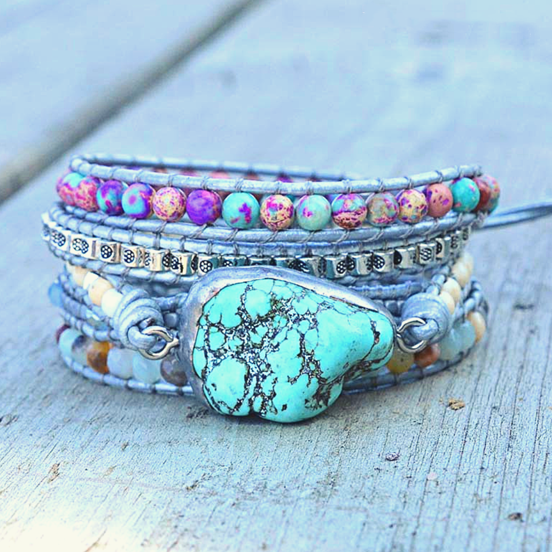 The Turquoise Protection Wrap Bracelet