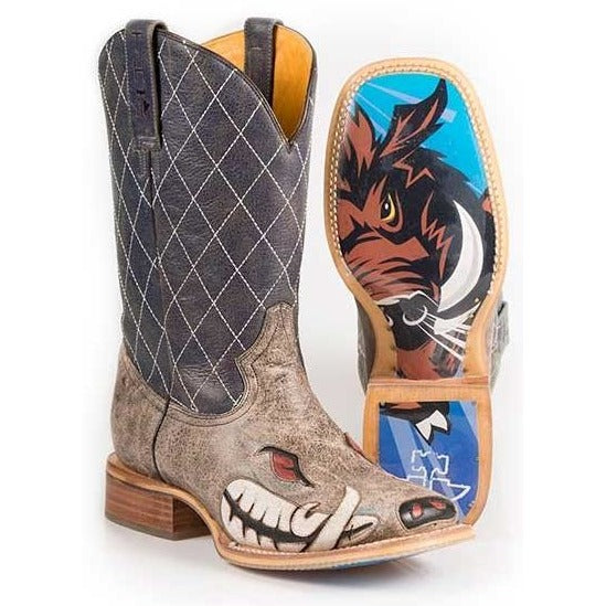 Men's Tin Haul Not Boaring Boots With Rough N Tough Sole Brown