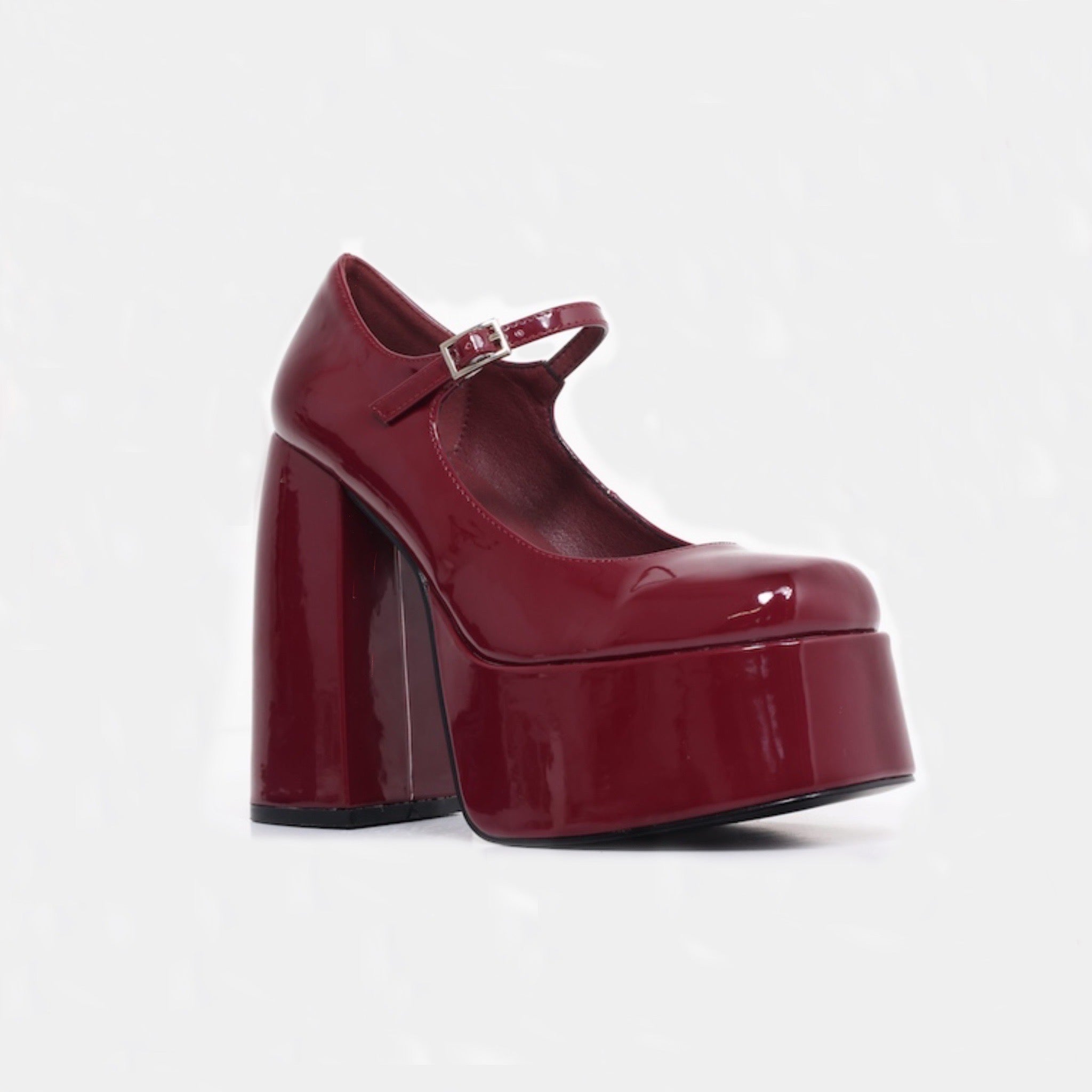 Bitter Mauve Platform Heels