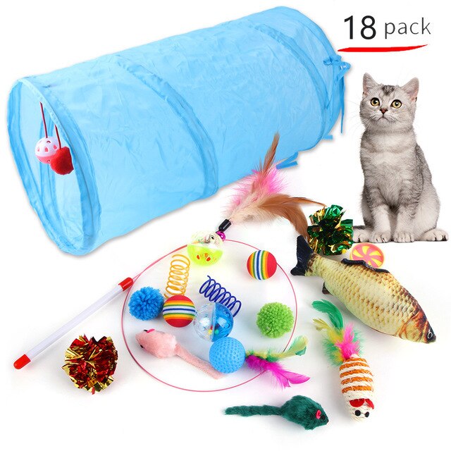 18 Pcs Cat Toys
