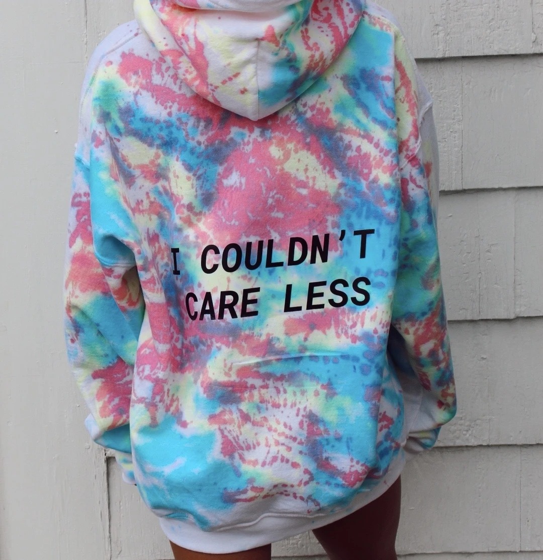 Vintage Long-sleeved Printed Hoodie