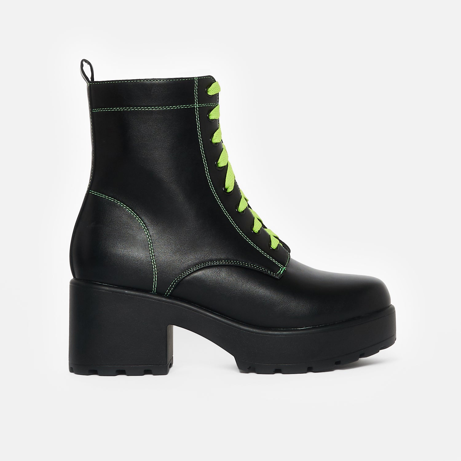 Kitana Green Laced Boots