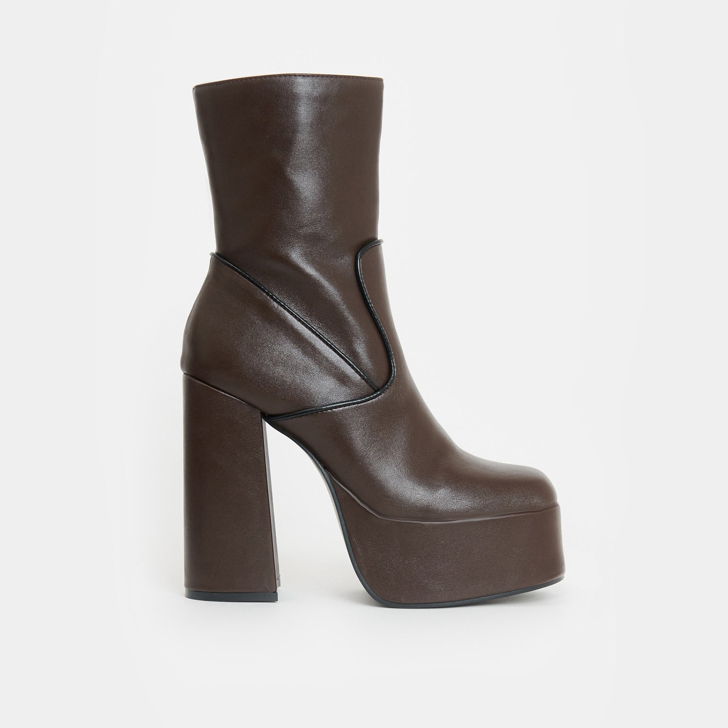 Chocolate Brown Platform Boots