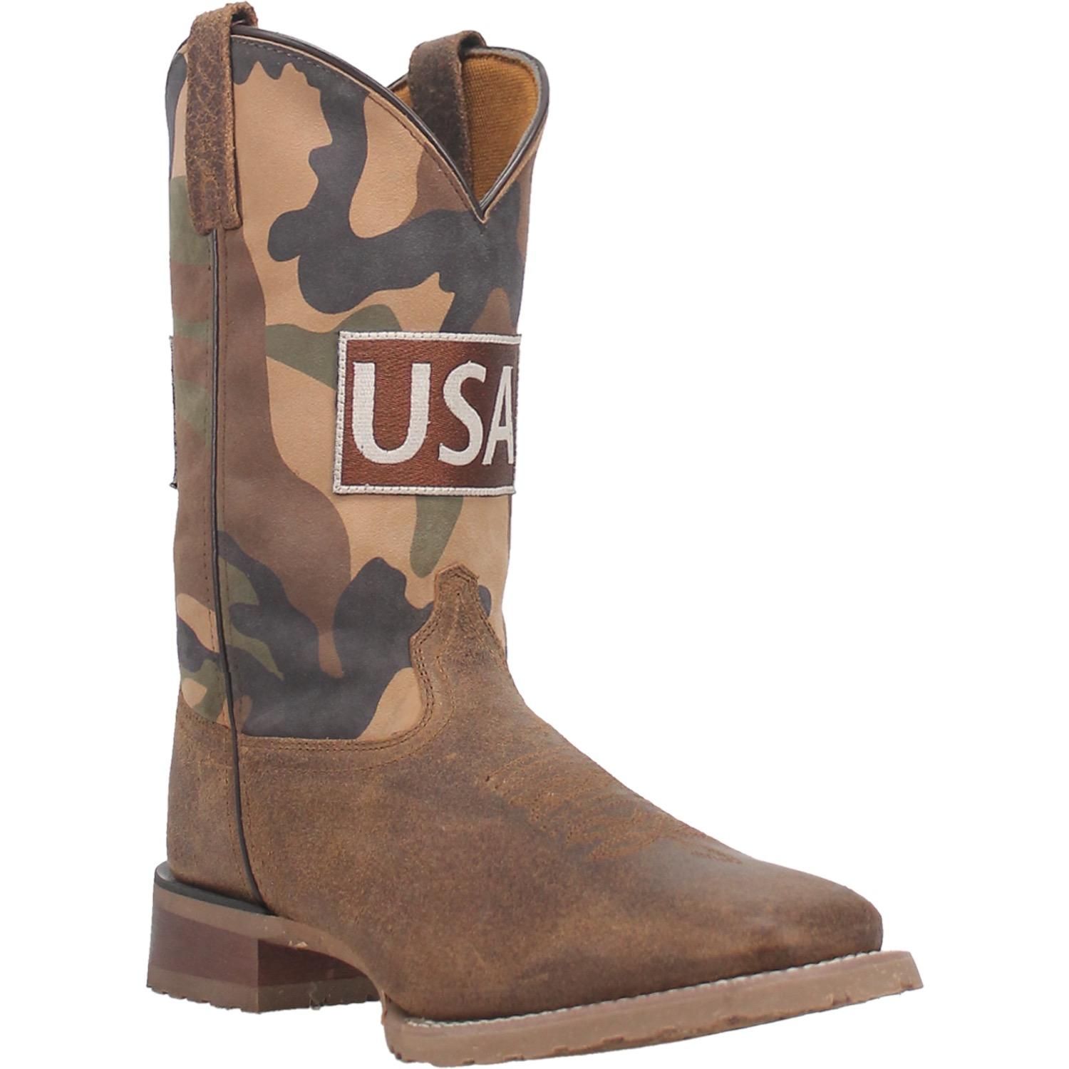 Men's Laredo Bravo Leather Boots Tan