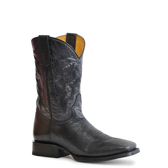 Men's Roper Parker Leather Boots Handcrafted Black