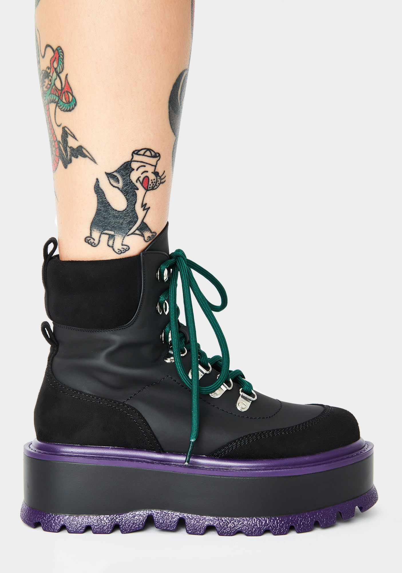 Black Hydra Matrix Platform Boots