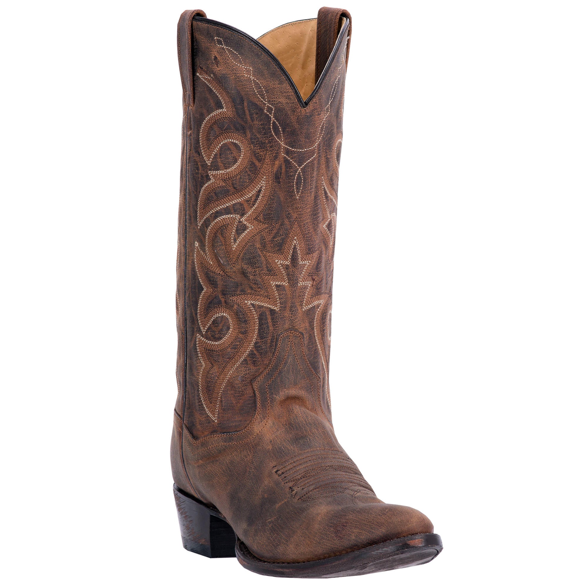 Men's Dan Post Renegade Leather Handmade Cowboy Boots Brown