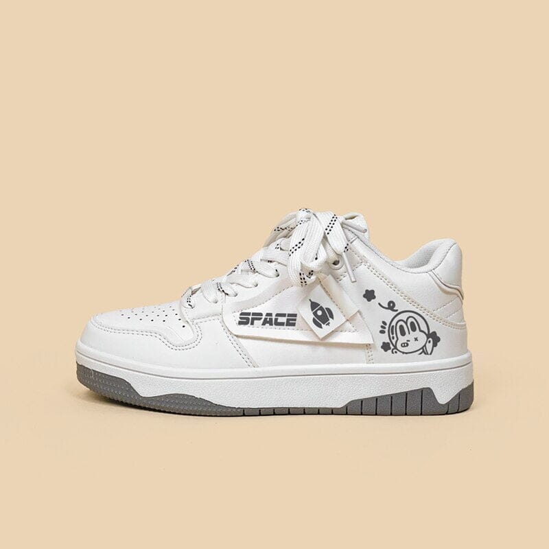 Out in Space Bunny High Top Casual Sneakers - Women's