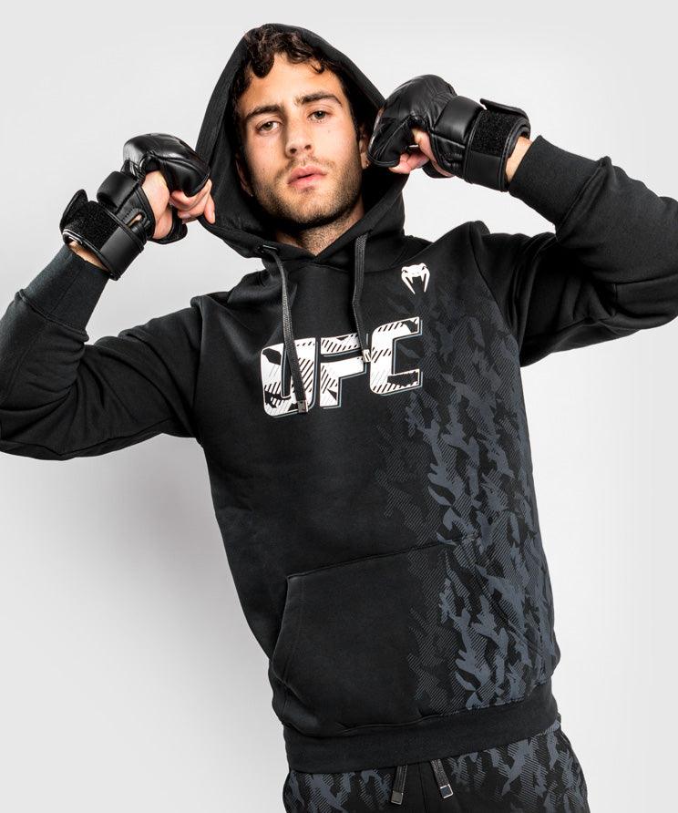 UFC Authentic Fight Week Men's Pullover Hoodie - Black