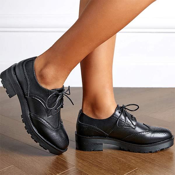 Women'S Fashion Lace-Up Platform Oxford Shoes 87897837C