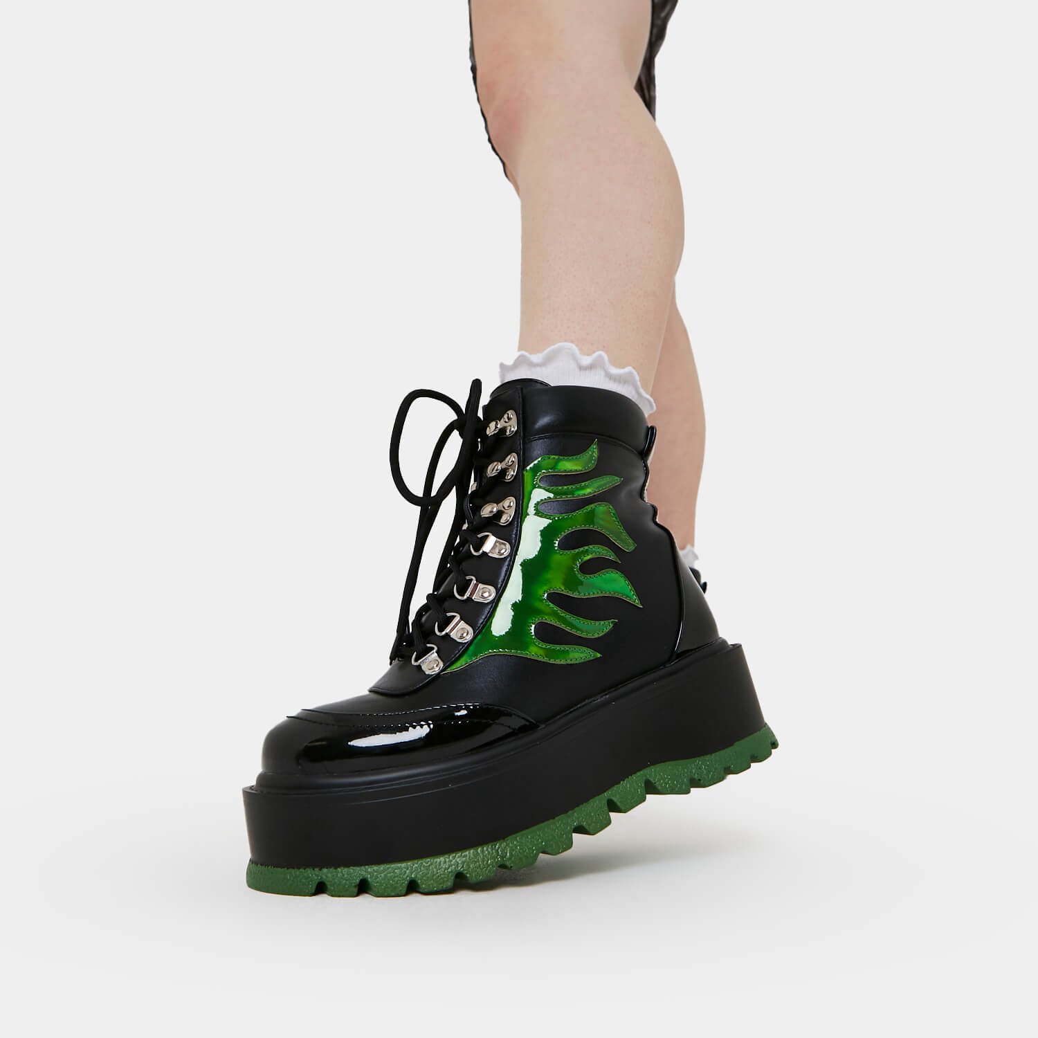 Helios Hologram Flame Boots