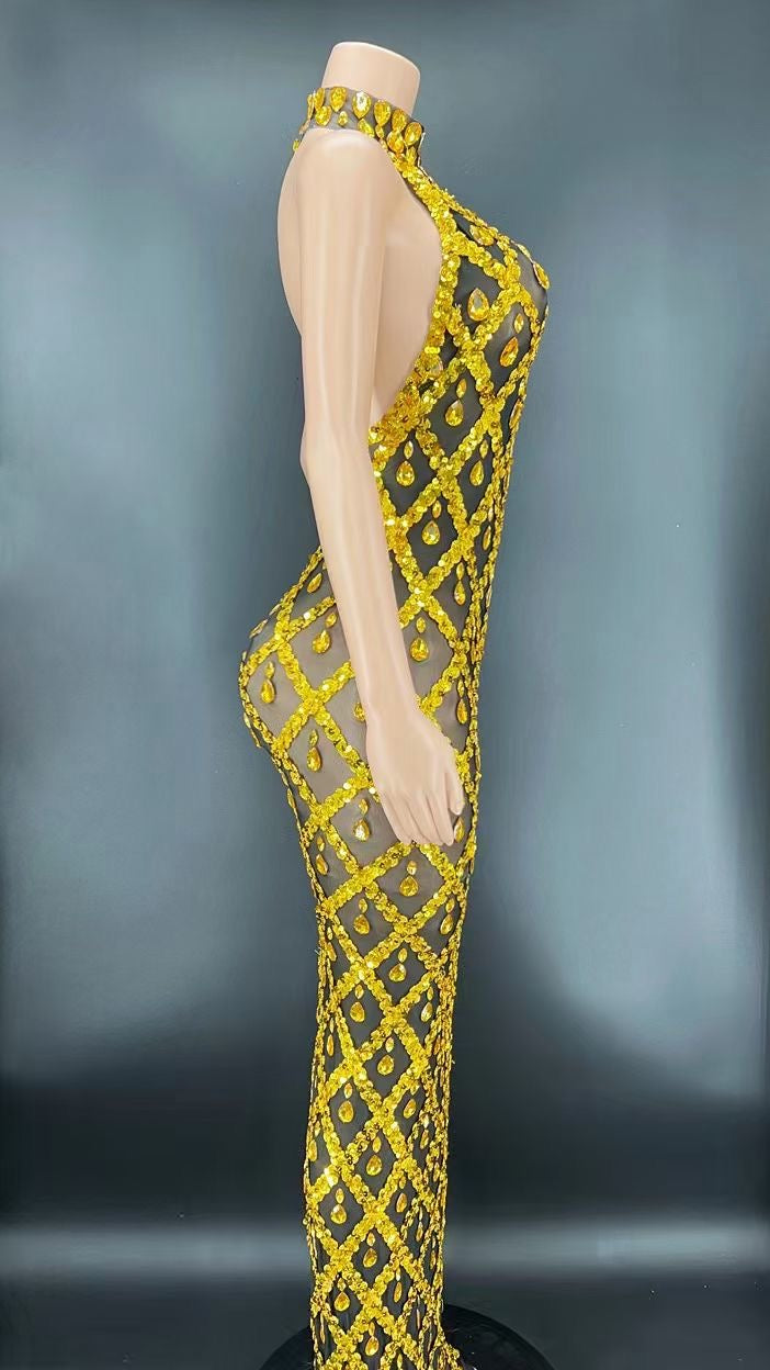 Neil Gold Dress