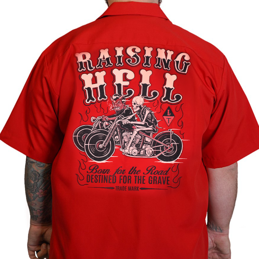 Raising Hell Printed Shirt