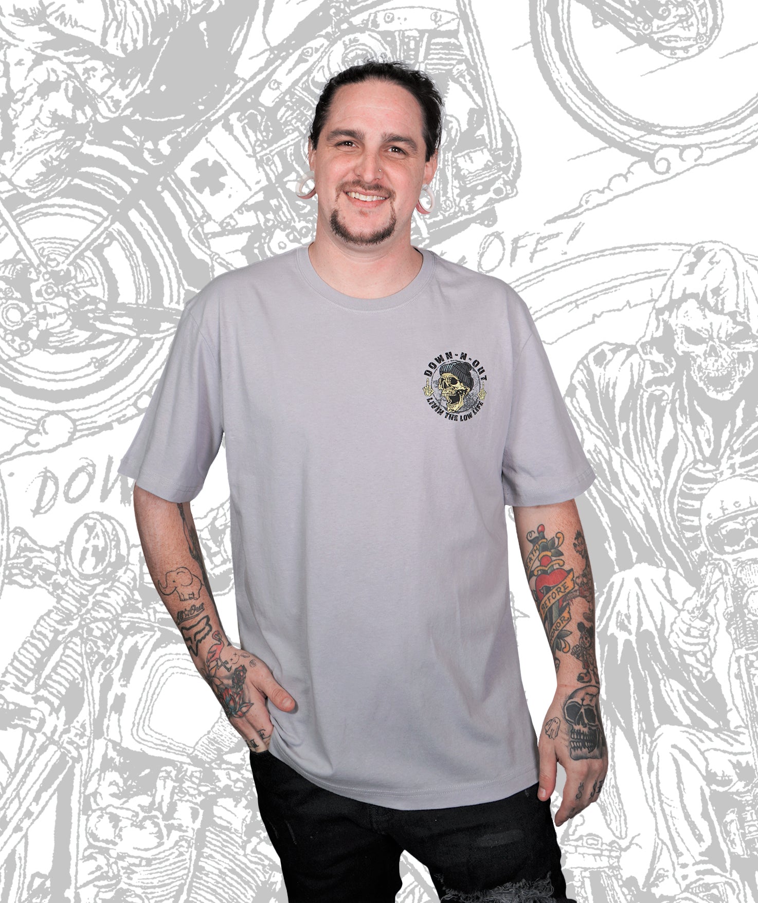 Life Behind Bars Gray Tee