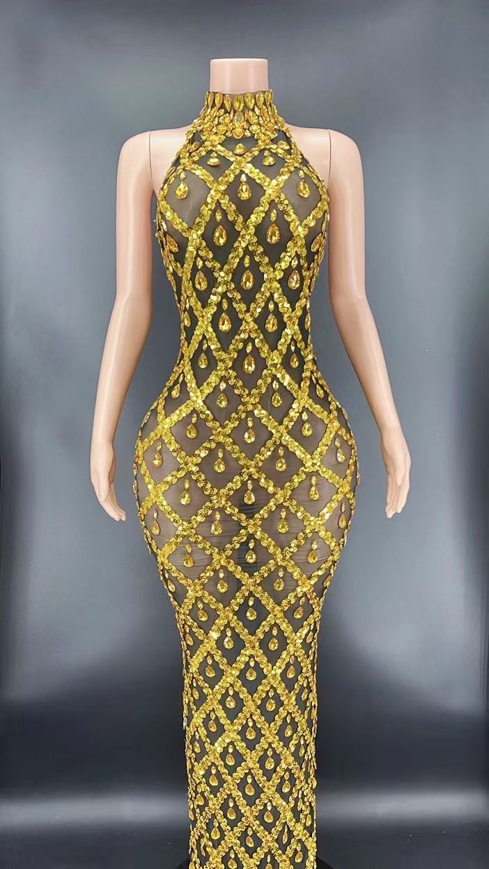 Neil Gold Dress