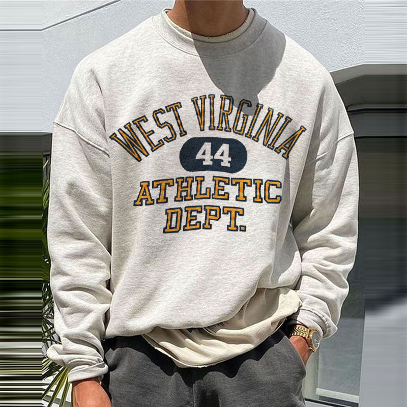 Men's Printed Solid Color Sweatshirt