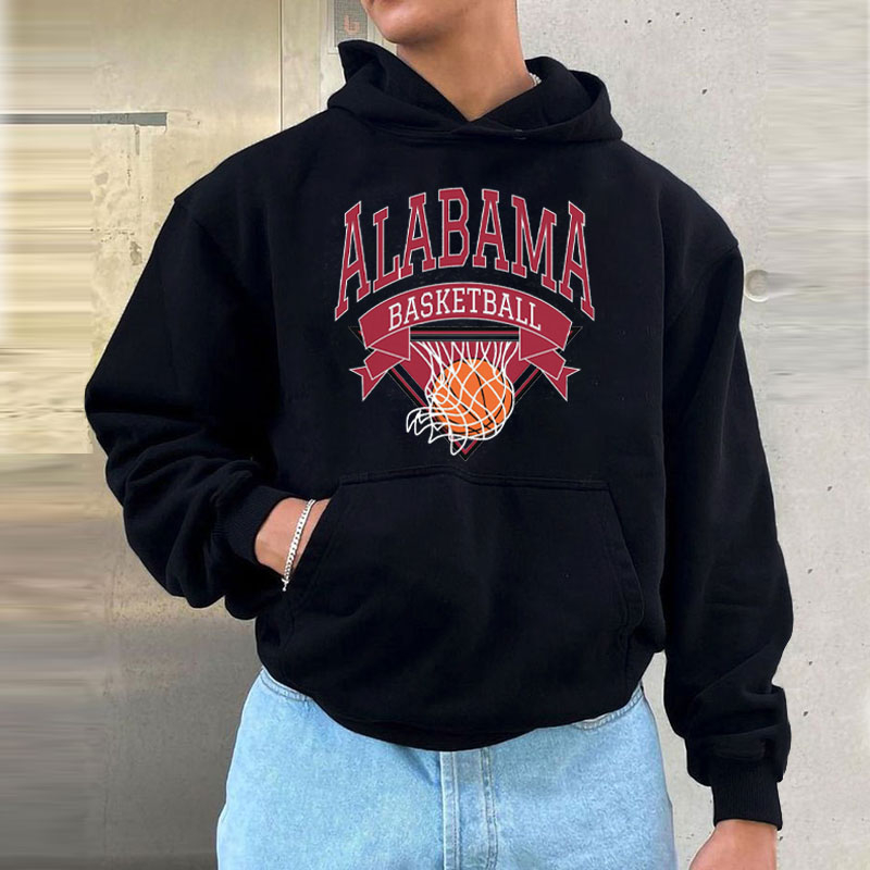 Men's Logo Printed Black Sweatshirt