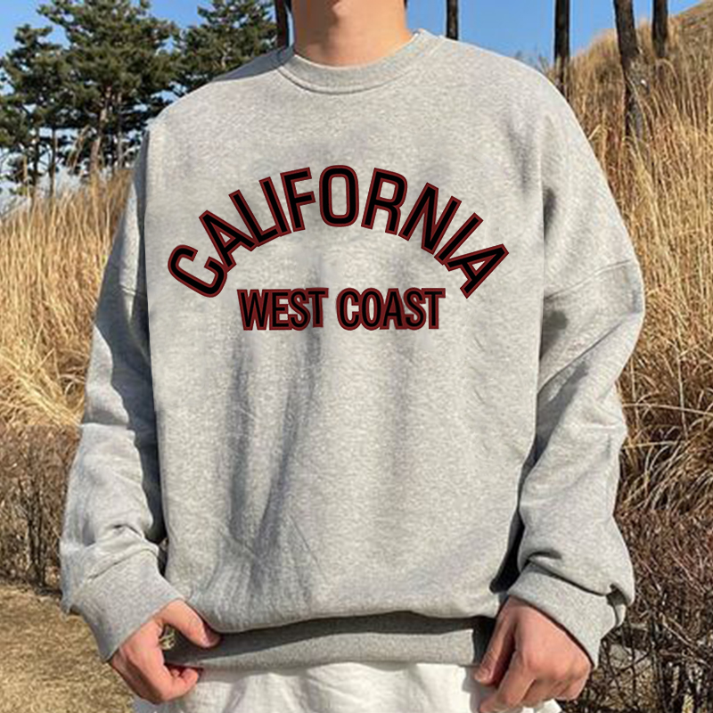 California West Coast Print Urban Style Sweatshirt