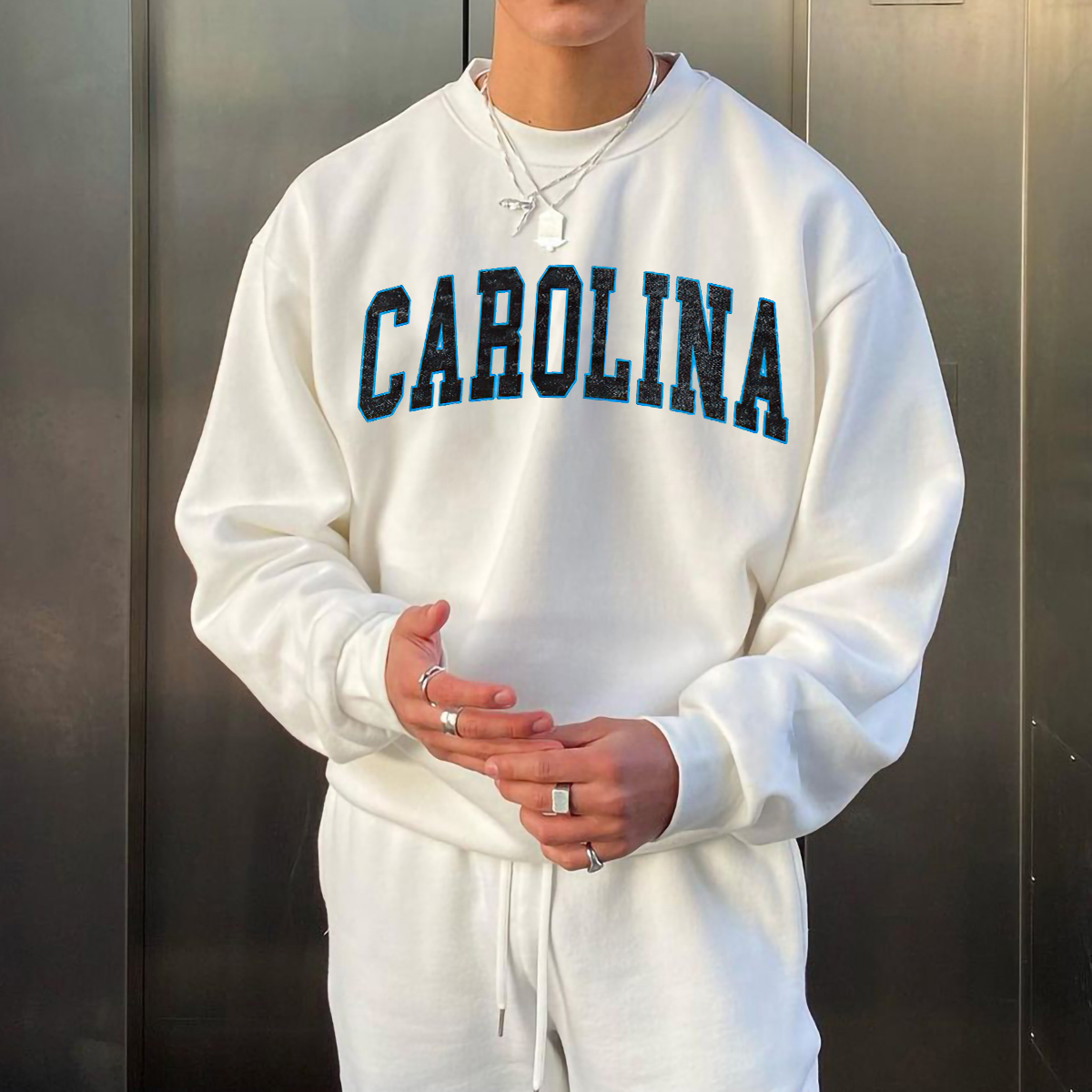 Carolina Printed Casual Sweatshirt