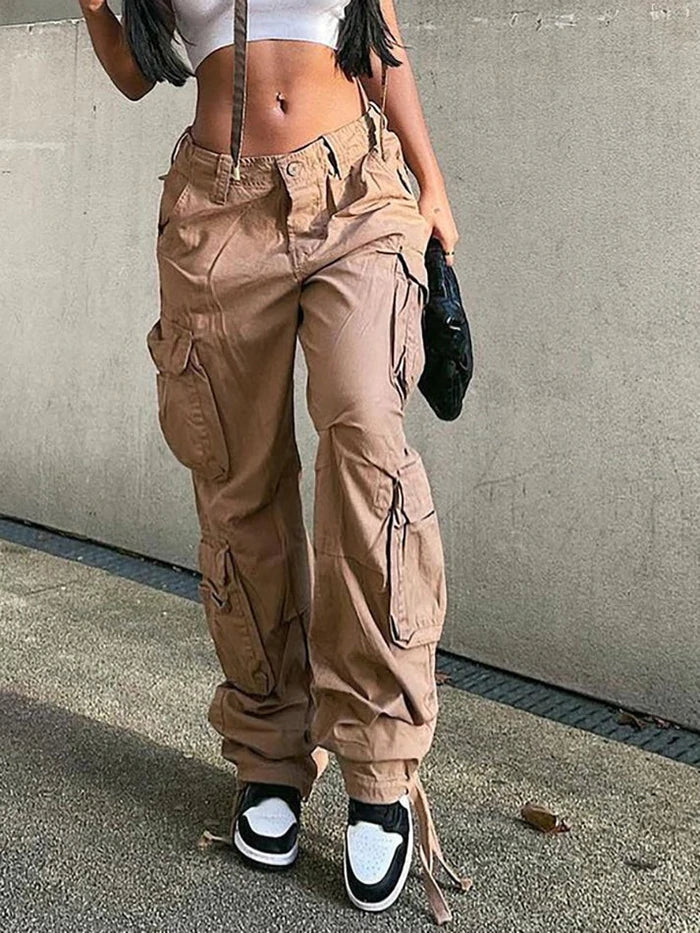 High Waist Baggy Cargo Pants