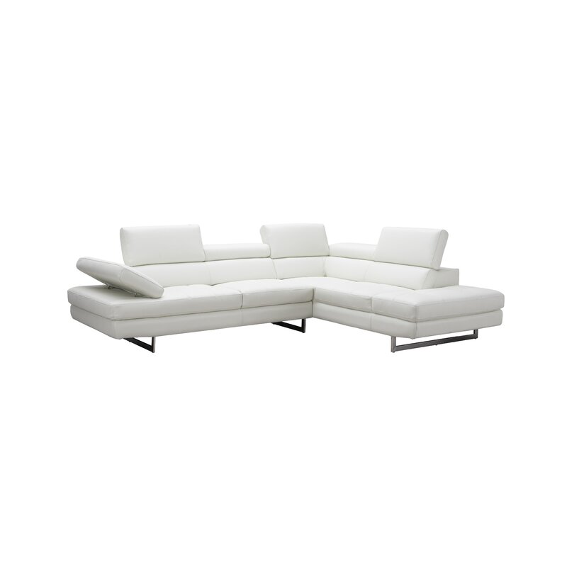 Hugo 114 Wide Genuine Leather Sectional