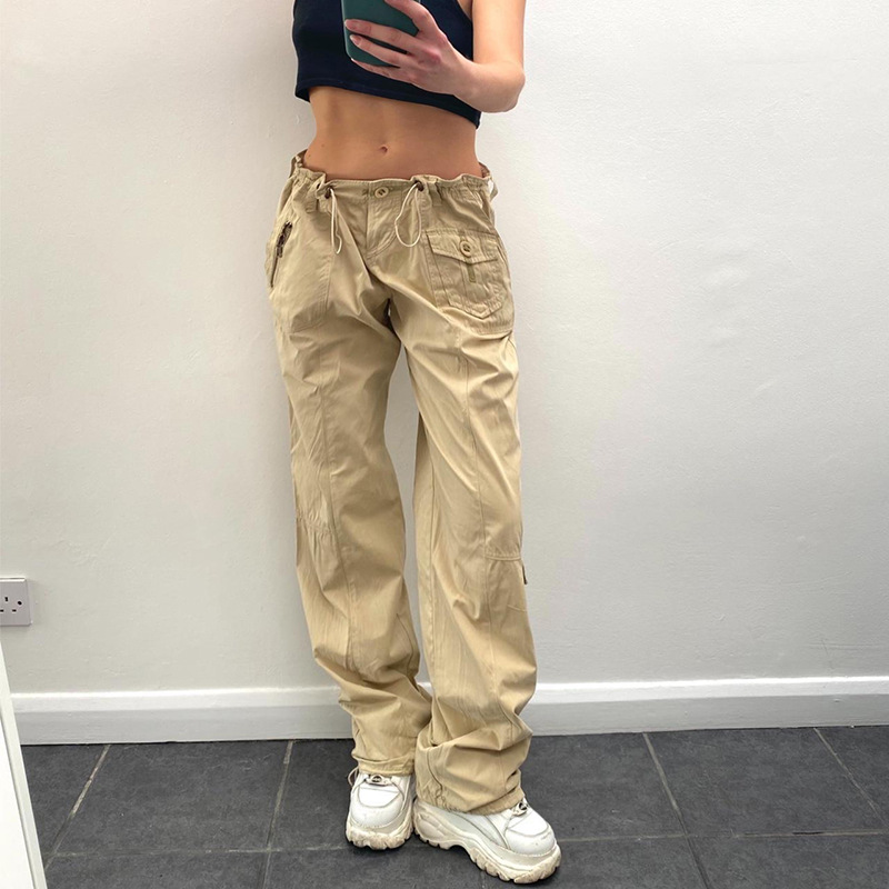 Baggy Drawstring Y2K Cargo Pants