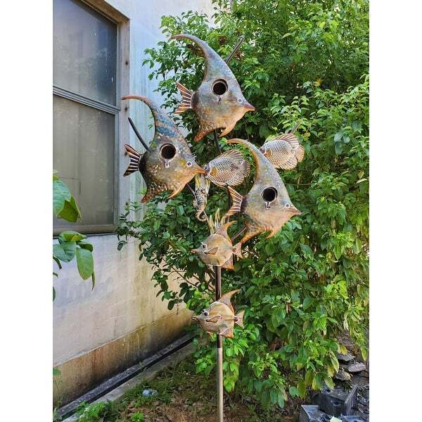 Birdhouse Stake - Angel Fish