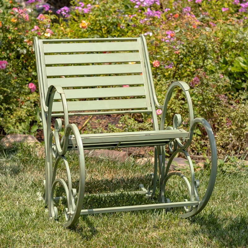 IRON ROCKING ARM CHAIR
