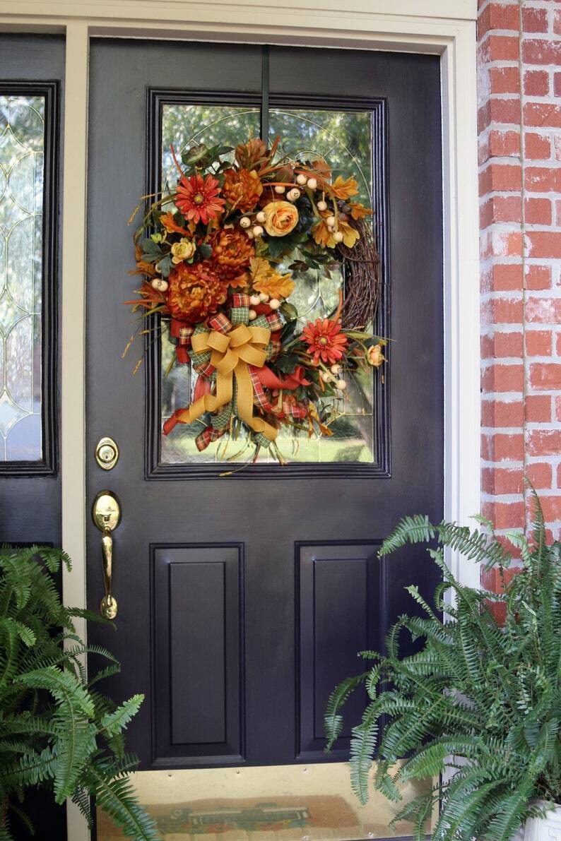 🔥HOT SALE🍁Fall Gold Daisies Wreath
