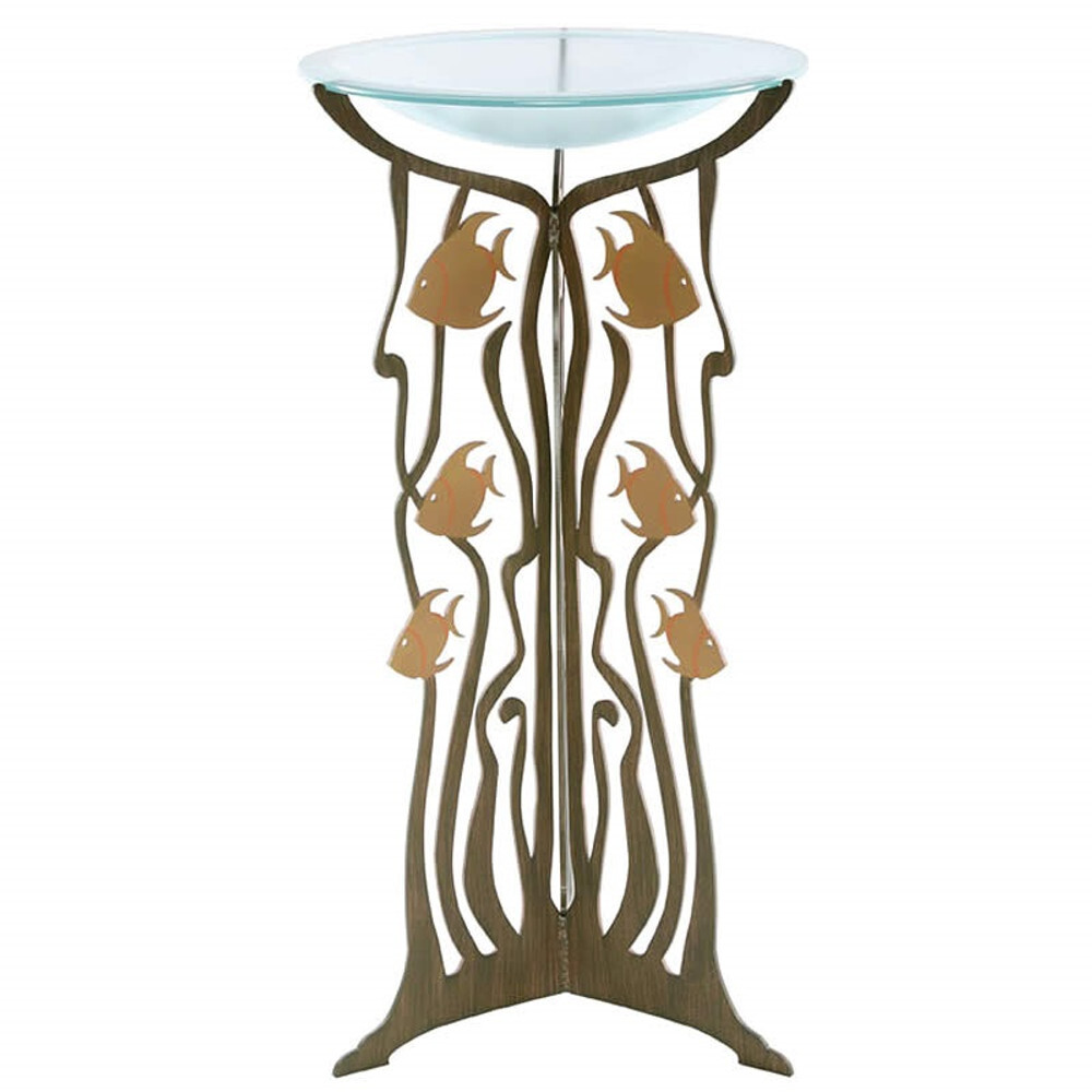 Fish Pedestal Birdbath